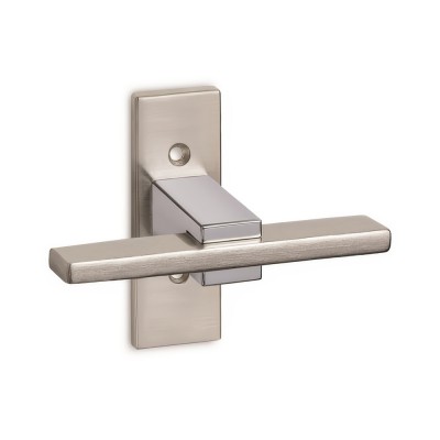 Πόμολο παραθύρου με χειρολαβή σειρά 745 Νίκελ Ματ - Χρώμιο Convex 745WS05S04