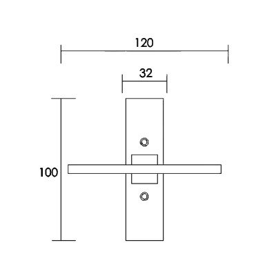 Πόμολο παραθύρου με χειρολαβή σειρά 745 Νίκελ Ματ - Χρώμιο Convex 745WS05S04