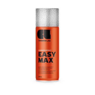 Σπρέι Βαφής Σφυρήλατο Ασημί Hammer Effect 400ml Cosmos Lac Easy Max No950