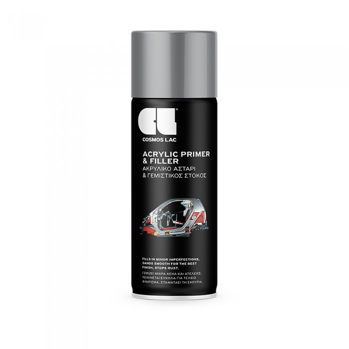 Ακρυλικό Αστάρι & Γεμιστικός Στόκος 400ml Γκρι CosmosLAc Νo.342