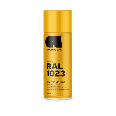 Ακρυλικό Σπρέυ Βαφής COSMOS LAC Ral1023 453 Traffic Yellow 400ml