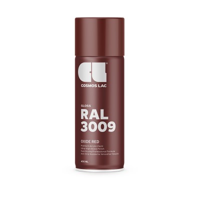 Σπρέι COSMOS LAC GLOSS OXIDE RED RAL3009 400ml