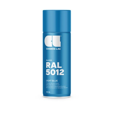 Ακρυλικό Σπρέυ Βαφής COSMOS 317 LAC Ral5012 GLOSS LIGHT BLUE 400ml