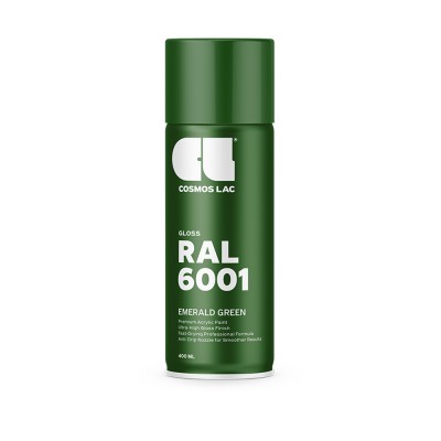 Ακρυλικό Σπρέυ Βαφής COSMOS LAC Ral6001 Premium Acrylic 462 Paint Emerald Green 400ml