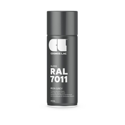 Ακρυλικό Σπρέυ Βαφής COSMOS LAC 305  Ral7011 Premium Acrylic Paint Iron Grey 400ml