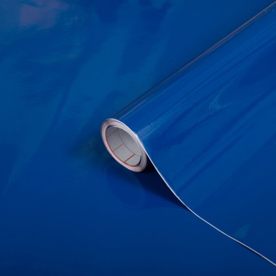 Αυτοκόλλητη διακοσμητική μεμβράνη Πλάτος 45cm dc-fix Uni Lack/Glossy (Γυαλιστερά) 200-1687 Royalblue Πώληση Ανά Μέτρο