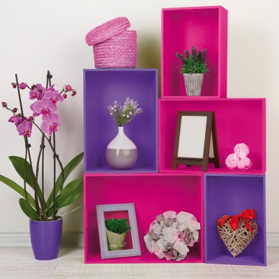 Αυτοκόλλητη διακοσμητική μεμβράνη Πλάτος 45cm dc-fix Uni Lack/Glossy (Γυαλιστερά) 200-1974 Flieder Πώληση Ανά Μέτρο