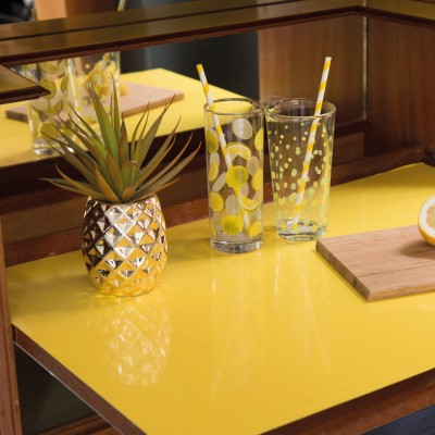 Αυτοκόλλητη διακοσμητική μεμβράνη Πλάτος 45cm dc-fix Uni Lack/Glossy (Γυαλιστερά) 200-1989 Limone Πώληση Ανά Μέτρο