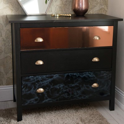 Αυτοκόλλητη διακοσμητική μεμβράνη Πλάτος 45cm dc-fix Marble-Stone (Μάρμαρα-Πέτρες) 200-2255 Marble black Πώληση Ανά Μέτρο