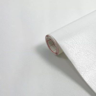 Αυτοκόλλητη διακοσμητική μεμβράνη Πλάτος 45cm dc-fix Décor 200-2840 Leder white Πώληση Ανά Μέτρο