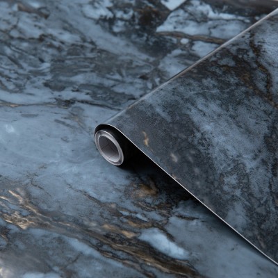 Αυτοκόλλητη διακοσμητική μεμβράνη Πλάτος 45cm dc-fix Marble-Stone (Μάρμαρα-Πέτρες) 200-3248 Romeo silver gold Πώληση Ανά Μέτρο