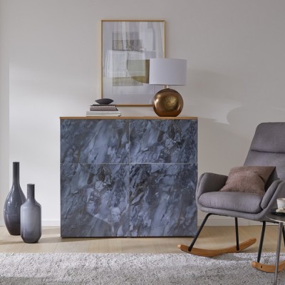 Αυτοκόλλητη διακοσμητική μεμβράνη Πλάτος 45cm dc-fix Marble-Stone (Μάρμαρα-Πέτρες) 200-3248 Romeo silver gold Πώληση Ανά Μέτρο