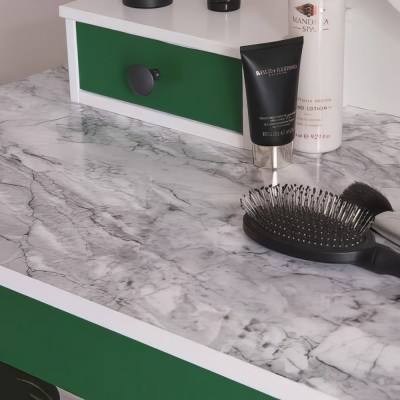 Αυτοκόλλητη διακοσμητική μεμβράνη Πλάτος 45cm dc-fix Marble-Stone (Μάρμαρα-Πέτρες) 200-3249 Romeo matt white Πώληση Ανά Μέτρο