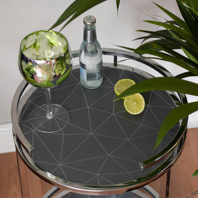 Αυτοκόλλητη διακοσμητική μεμβράνη Πλάτος 45cm dc-fix Décor 200-3259 Tico Silver Πώληση Ανά Μέτρο