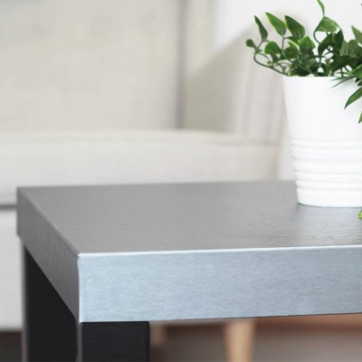 Αυτοκόλλητη διακοσμητική μεμβράνη Πλάτος 45cm dc-fix Metallicfolie (Μεταλλικά) 202-1203 Platino silver Πώληση Ανά Μέτρο