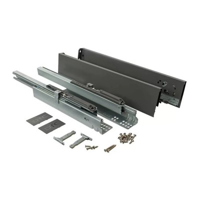 Συστήματα Συρταριών Διπλού Τοιχώματος με Φρένο DTC MAGIC-STAR PLUS M ύψος 8.8cm και βάθος 50cm Aνθρακί HD11500A17XE30