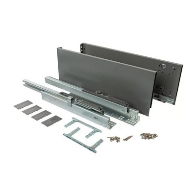 Συστήματα Συρταριών Διπλού Τοιχώματος με Φρένο DTC MAGIC-STAR PLUS C ύψος 17.4cm και βάθος 50cm Aνθρακί HD13500A17NE30