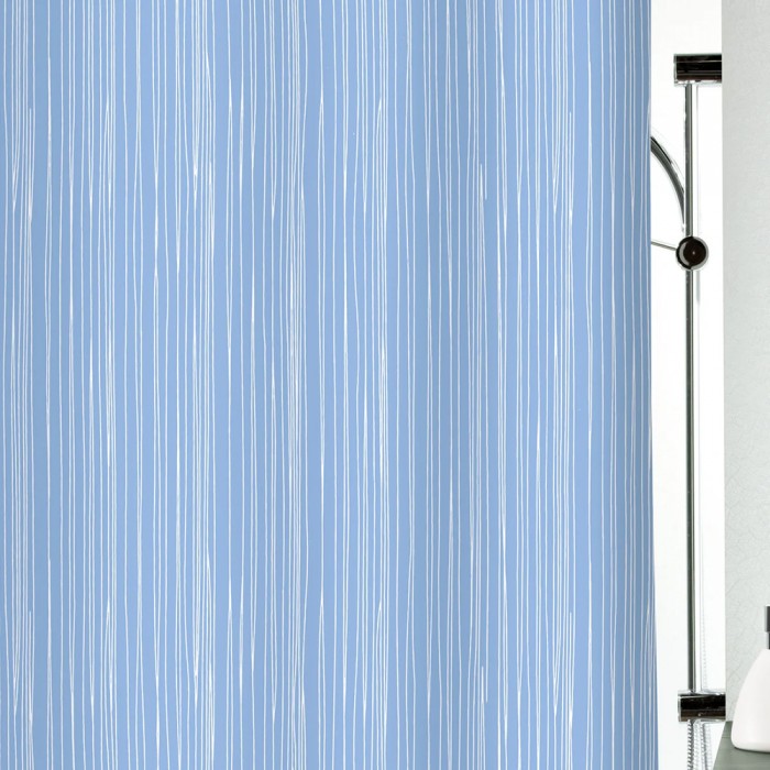 Κουρτίνα Μπάνιου Πολυστερική 180x200cm Μπλε Spirella RAYA 02155.003