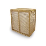 Καλάθι Απλύτων 53,3x33x61 cm Μπέζ Rainbow BAMBOO 05063.001