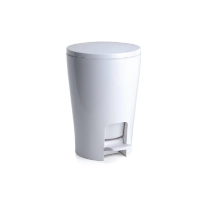 Χαρτοδοχείο Επιδαπέδιο Πλαστικό Ø19x27cm 5lt Λευκό Tatay DIABOLO 06706.001