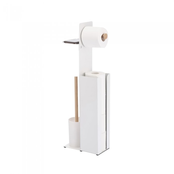 Stand Χαρτοθήκη & Πιγκάλ Μεταλλικό 22,1x12,2x66,5 cm Λευκό Spirella YONI 07490.002