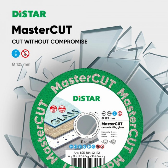 Διαμαντόδισκος Πορσελάνης 125x1.0x15x22.23mm Distar Mastercut 89568442142