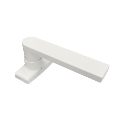 Πόμολο Αλουμινόπορτας με Ροζέτα Λευκό Domus Skyline 6175L 1 Τεμάχιο