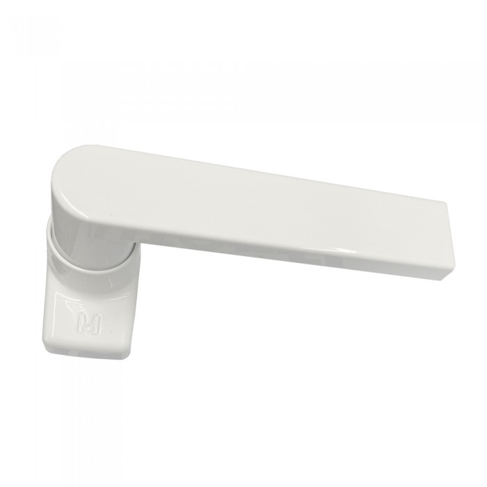 Πόμολο Αλουμινόπορτας με Ροζέτα Λευκό Domus Skyline 6175L 1 Τεμάχιο