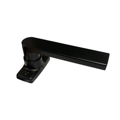 Πόμολο Αλουμινόπορτας με Ροζέτα Μαύρο Domus Skyline 6175M 1 Τεμάχιο