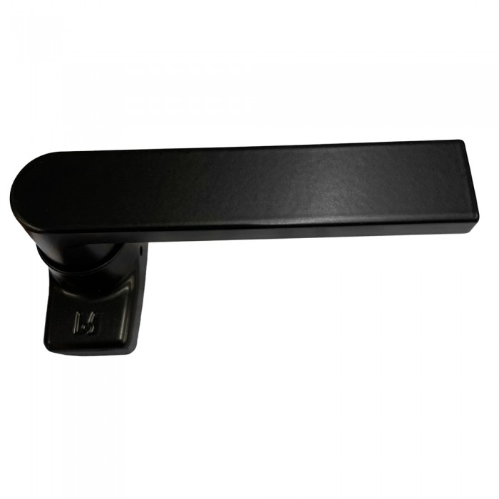 Πόμολο Αλουμινόπορτας με Ροζέτα Μαύρο Domus Skyline 6175M 1 Τεμάχιο