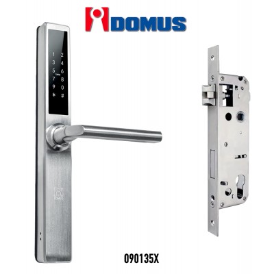 Ηλεκτρονική Κλειδαριά με Πληκτρολόγιο για Ξενοδοχεία & Airbnb με σώμα 35mm και Τετράγωνο Πρόσωπο & Αντίκρισμα iDomus 090135X