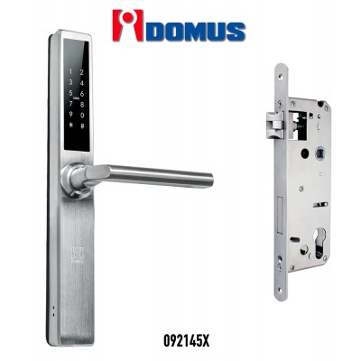 Ηλεκτρονική Κλειδαριά  με Πληκτρολόγιο για Ξενοδοχεία & Airbnb με σώμα 45mm και Οβάλ Πρόσωπο & Αντίκρισμα iDomus 092145X