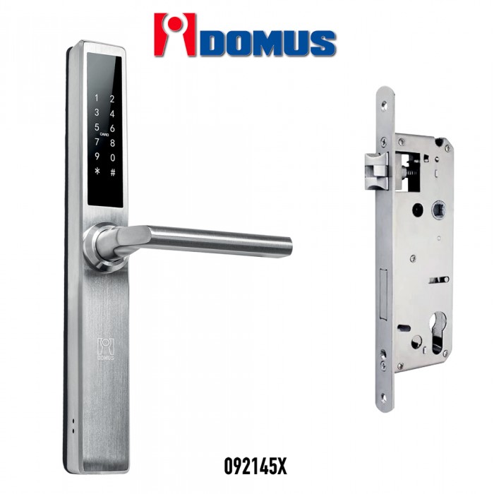 Ηλεκτρονική Κλειδαριά  με Πληκτρολόγιο για Ξενοδοχεία & Airbnb με σώμα 45mm και Οβάλ Πρόσωπο & Αντίκρισμα iDomus 092145X