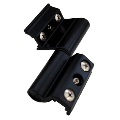 Μεντεσές διπλός ρυθμιζόμενος για πόρτες & παράθυρα Μαύρος DOMUS 6810M