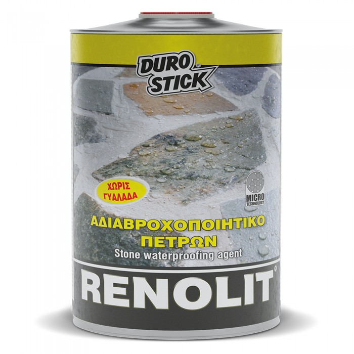 Αδιαβροχοποιητικό πετρών διαλύτου 4lt Durostick Renolit