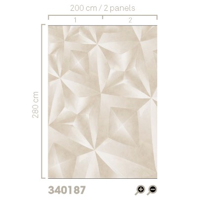 Φωτοταπετσαρία Τοίχου 200x280cm σε 2 ρολλά των 100cm EIJFFINGER GILDED beige/sand 340187