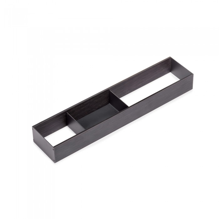Οργανωτής για Συρτάρι 100x470mm Ανθρακί Γκρι Emuca Orderbox 3069035