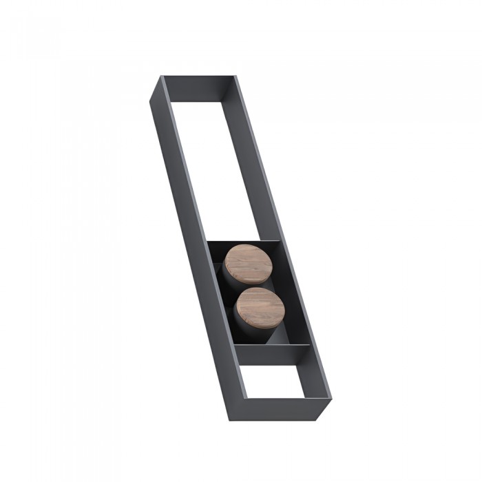 Οργανωτής για Συρτάρι 100x470mm Ανθρακί Γκρι Emuca Orderbox 3069035
