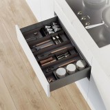 Οργανωτής για Συρτάρι 150x470mm Ανθρακί Γκρι Emuca Orderbox 3069135
