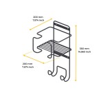 Βάση για σιδερώστρα, αξεσουάρ σιδερώστρας και σίδερου από Ατσάλι 200x200x380mm Emuca 8151635 σε Γκρι Ανθρακί