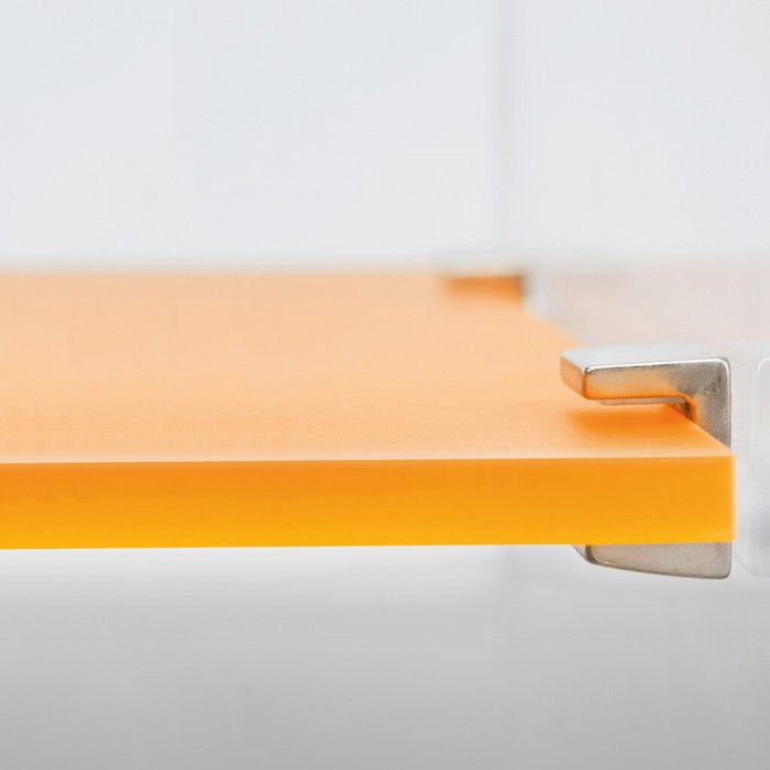 Στήριγμα Γυάλινου Ραφιού για Τοποθέτηση με Βίδα Νίκελ EMUCA Evo Glass 4008007