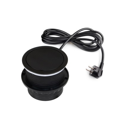 Αναδυόμενο Πολύμπριζο Push100 με 3 μπρίζες Schuko , 1 USB type A θύρα και 1 USB type C θύρα Emuca 5221214