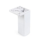 Πλαστικό Πόδι επίπλου Emuca 2006012 Λευκό Ύψους 10cm