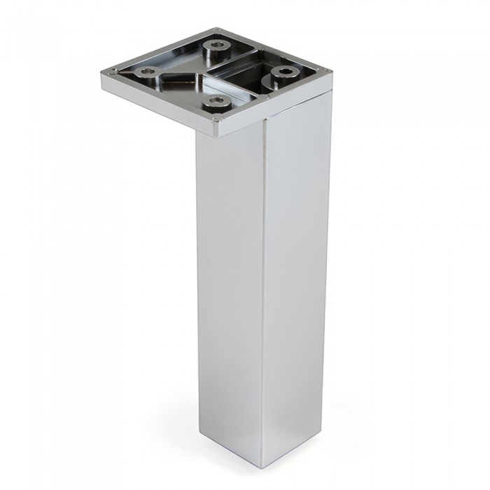 Πλαστικό Πόδι επίπλου Emuca 2006111 Χρώμιο Ύψους 14cm