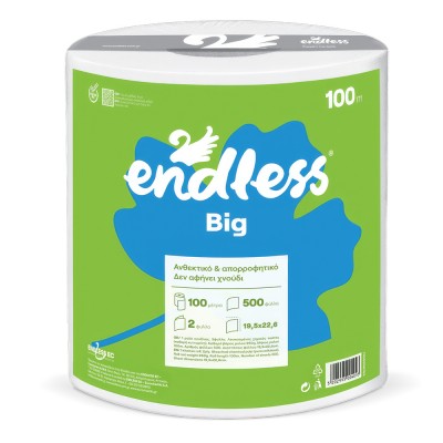 Ρολό Κουζίνας 100m 2φυλλο Λευκό Endless Big 1100640602