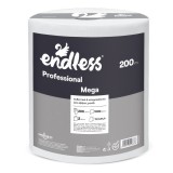 Ρολό Κουζίνας 200m 2φυλλο Λευκό Endless Mega 1100640611
