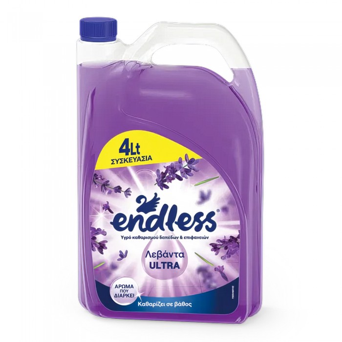 Υγρό Καθαρισμού Δαπέδων Και Επιφανειών 4lt Endless Λεβάντα Ultra 1200440102