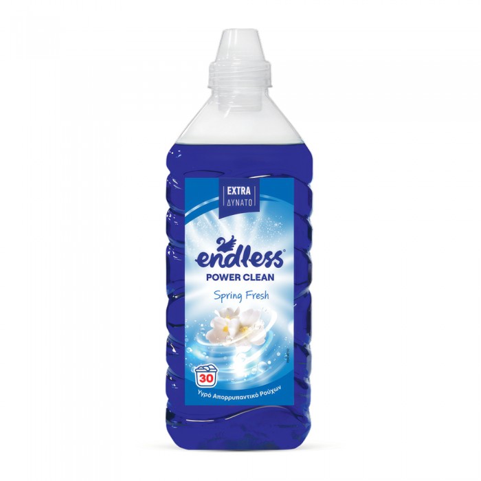 Υγρό Απορριπαντικό Ρούχων 1.85lt 30Μεζούρες Endless Power Clean Spring Fresh 1200180812
