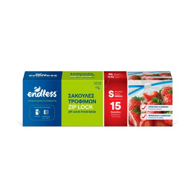Σακούλες Τροφίμων με Zip Lock Μικρές 1L 15Τεμάχια Endless 2999110104
