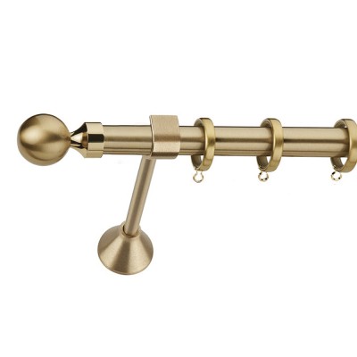Kουρτινόξυλο Μεταλλικό Μονό Ø25 Enis ΜΠΑΛΑ σε χρώμα Ορο Ματ